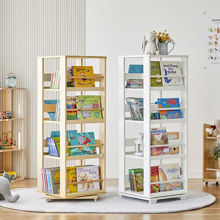 FINO 回転式 本棚［4色］