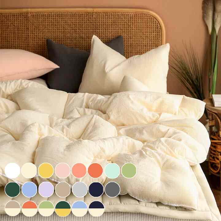 柔らかい抗菌敷き掛け布団シングルフルセット