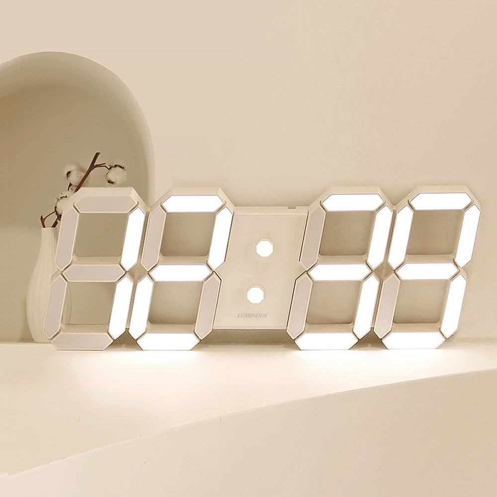 루미너스 이탤릭 5세대 크림화이트 38cm LED 벽시계