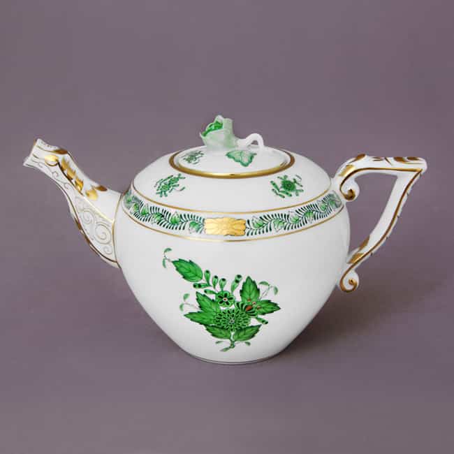 アポニー グリーンティーポット（ローズノブ）380ml