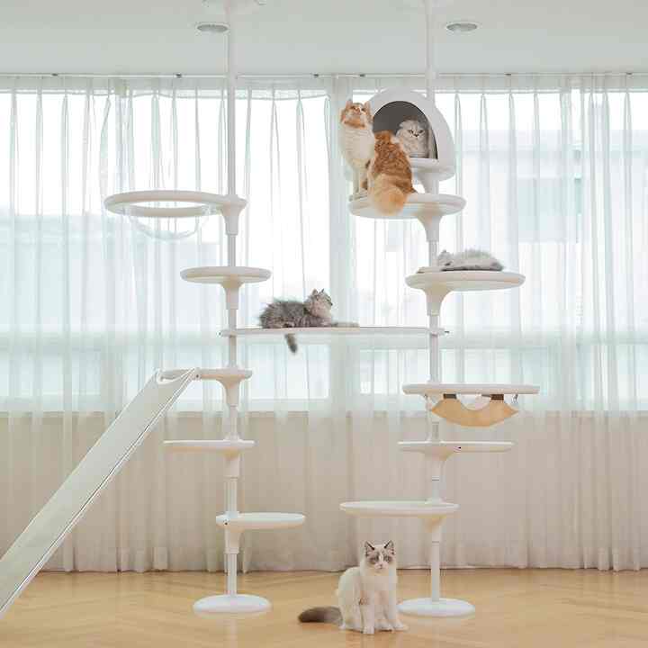 WHITE POLE キャットタワー［3種］