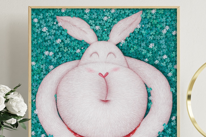 그림·사진 > 송지호, 햇살 좋은 날 3, 아트포스터 월데코 거실 인테리어 토끼 동물 그림액자 | 오늘의집 쇼핑 송지호, 햇살 좋은 날 3, 아트포스터... 