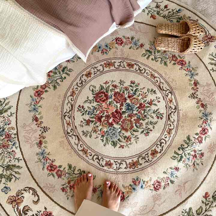 ペルシャ 円形ラグS【7colors】