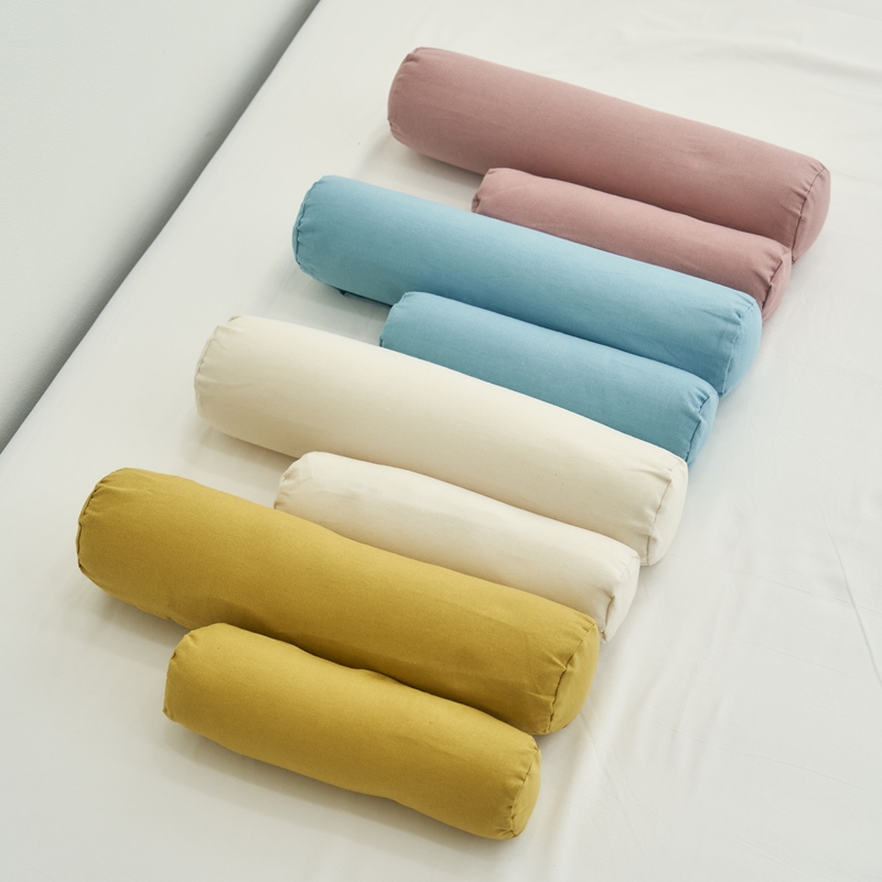 잠스쿨 경추베개 숙면 목이편한 원통 원형 낮은 경추 목베개 S/L 2size
