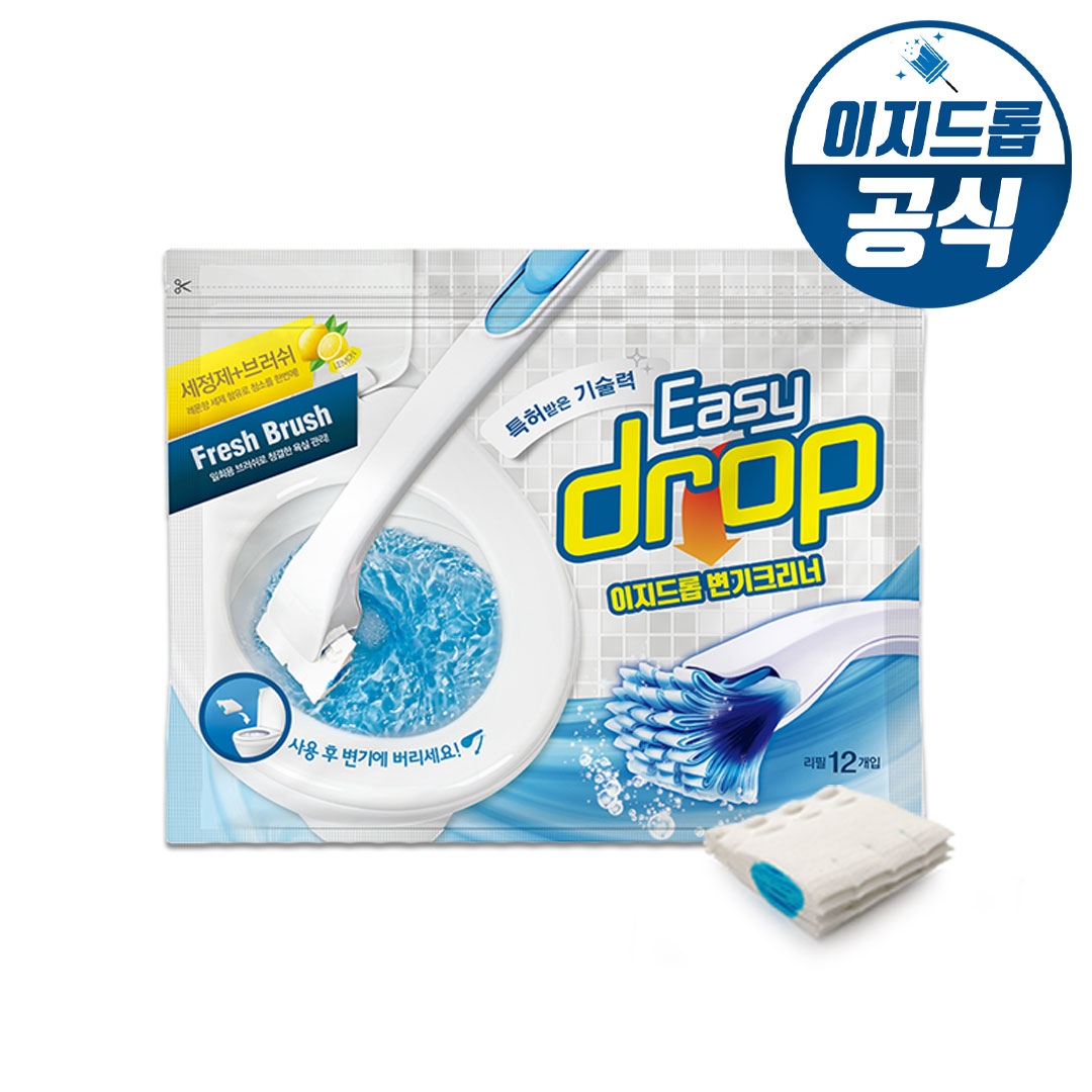 변기크리너 리필브러쉬 1팩 (12개입/핸들 미포함)/ 변기세정제 변기청소 변기청소리필 가격 추이 이지드롭 변기크리너 리필브러쉬 1팩 (12개입/핸들 미포함)/ 변기세정제 변기청소 변기청소리필 - 최저가 5,900원
