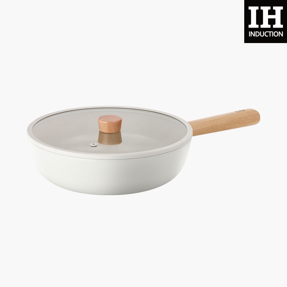 네오플램 피카 인덕션 궁중팬 웍 30cm + 유리뚜껑