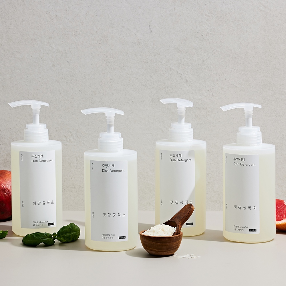 주방세제 용기 500ml x 4입 (자몽/쌀뜨물/바질 향) 가격 추이 생활공작소 주방세제 용기 500ml x 4입 (자몽/쌀뜨물/바질 향) - 최저가 17,900원