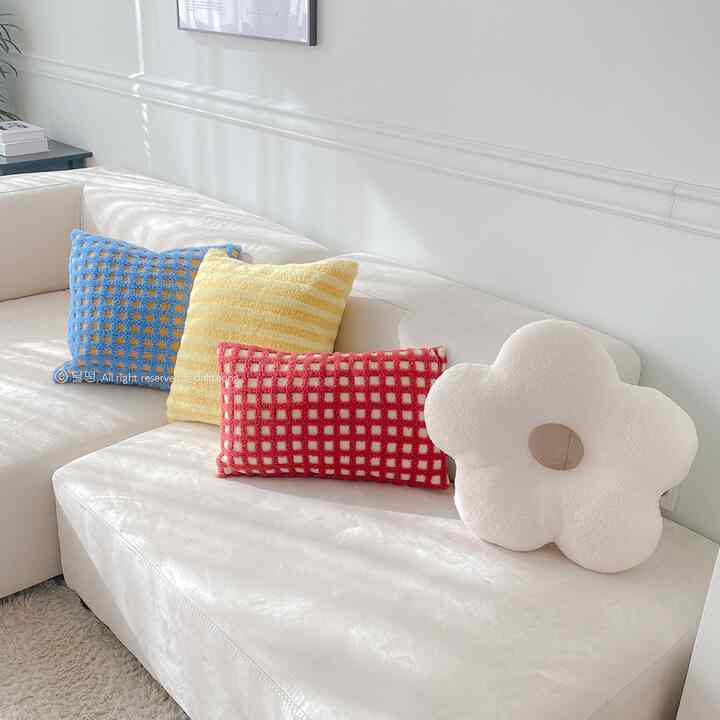 VIVID CHECK クッション［6色］