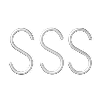 アルミＳ字フック・小 ３個入