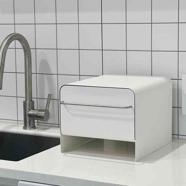 ホワイト スチール スライド 収納ケース