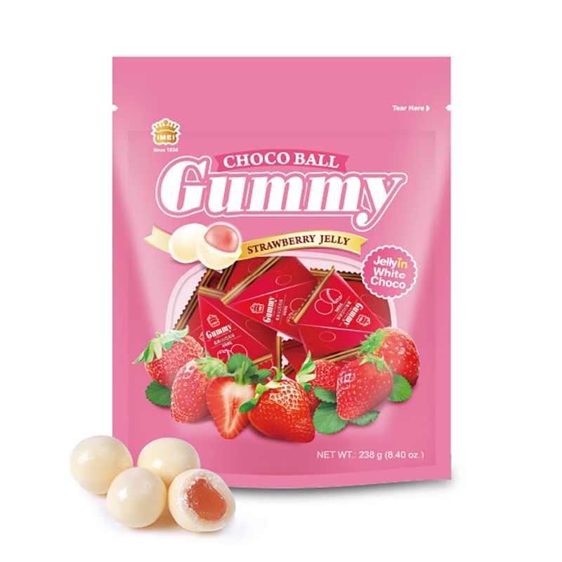 일신국제무역 이메이 구미초코볼 딸기 238g