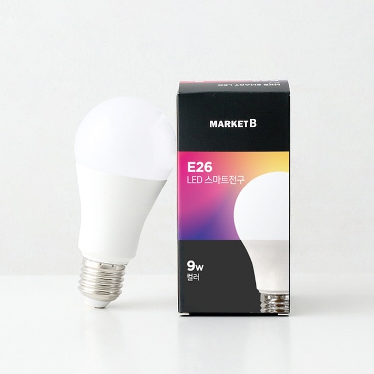 E26 LED 스마트전구 9W 컬러 가격 비교 마켓비 E26 LED 스마트전구 9W 컬러