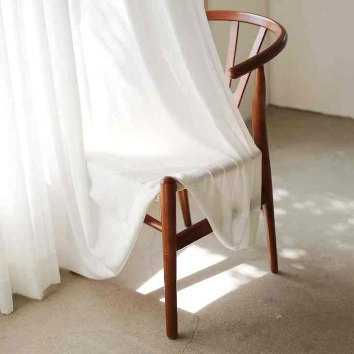 シフォンカーテン ホワイト 13cm