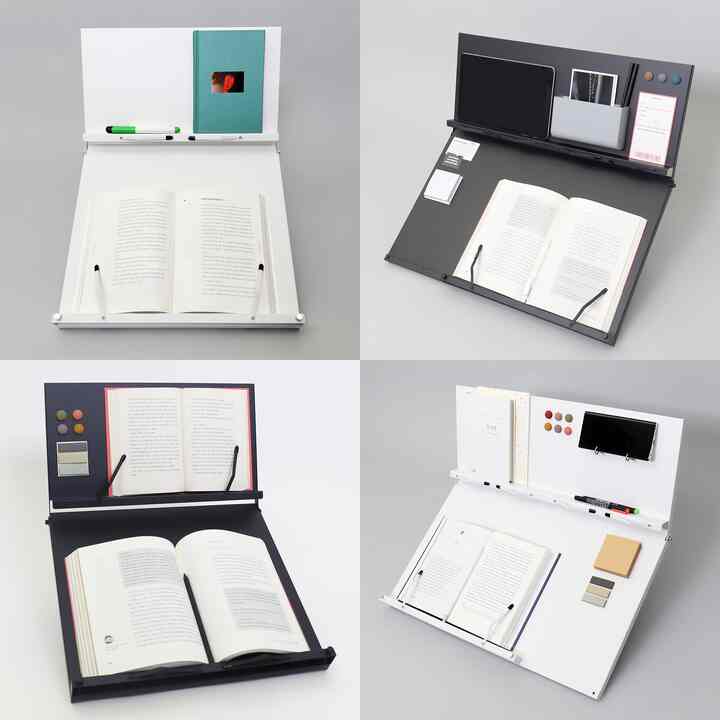 QDESK 2段 メタル ブックスタンド［2サイズ］