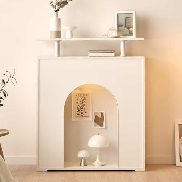 CARINO LED マントルピース コンソール 80cm［3色］