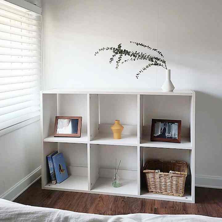 3段 パーテーション ブックシェルフ ホワイト