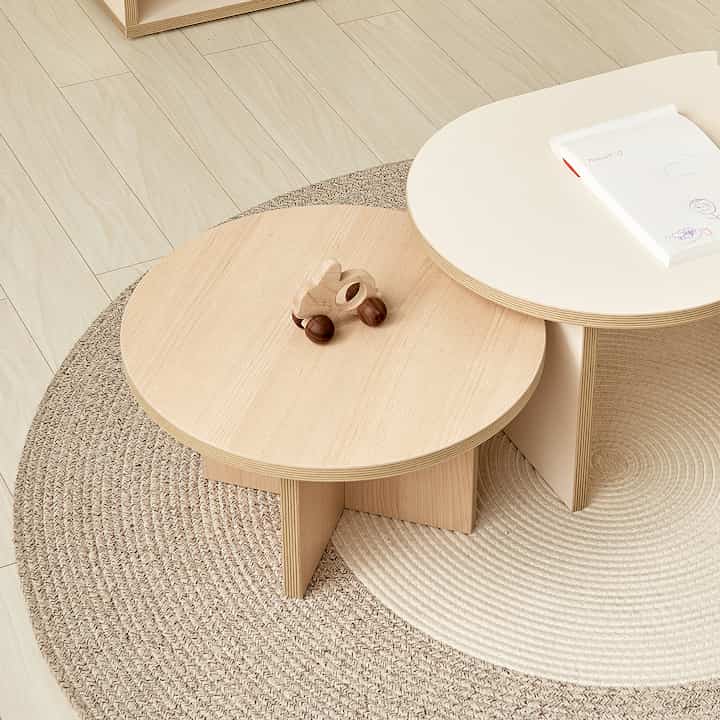 muuah キッズデスク 400 楕円形