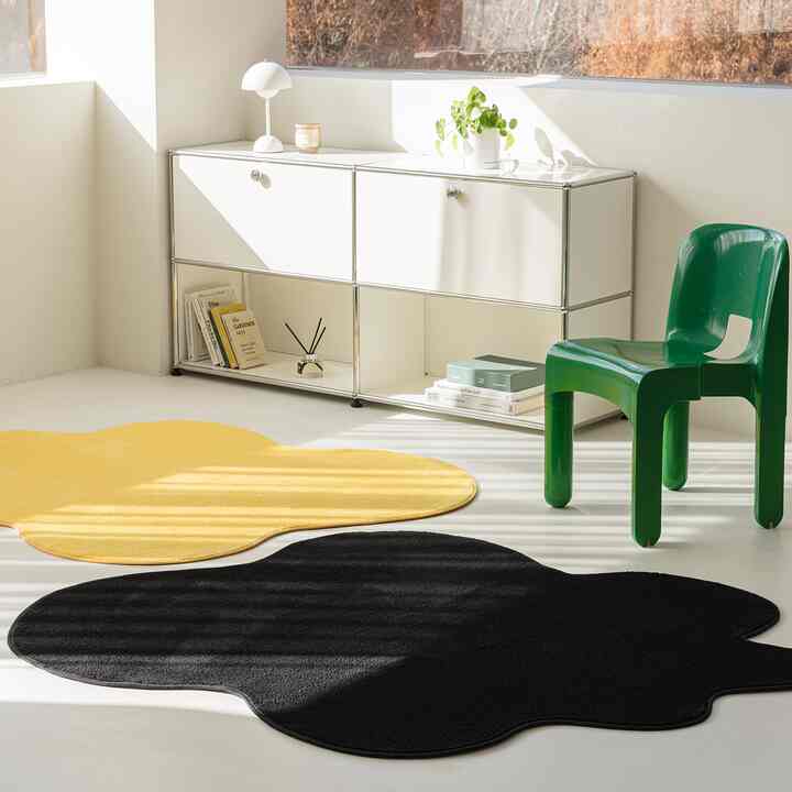 スカイ クモ ウォッシャブル カーペット［3色・3サイズ］