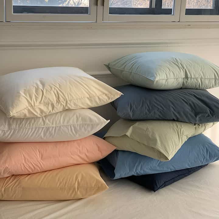 SAGE 高密度コットン100％ 枕カバー［9色］