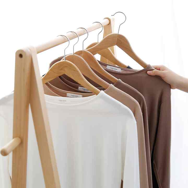 プレミアム ウッド ハンガー 30個セット［2サイズ］