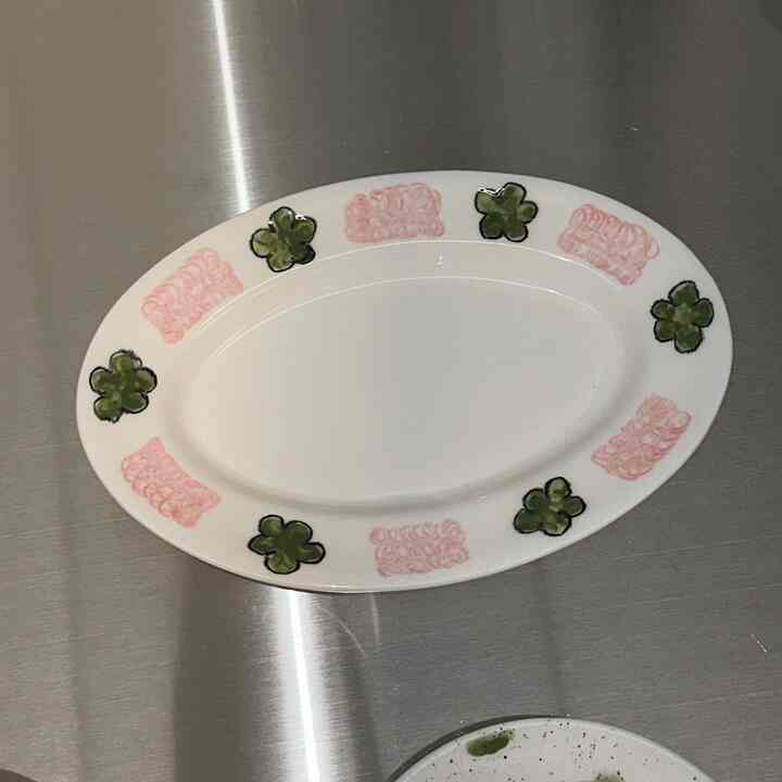 フラワーオーバルプレート［2種］