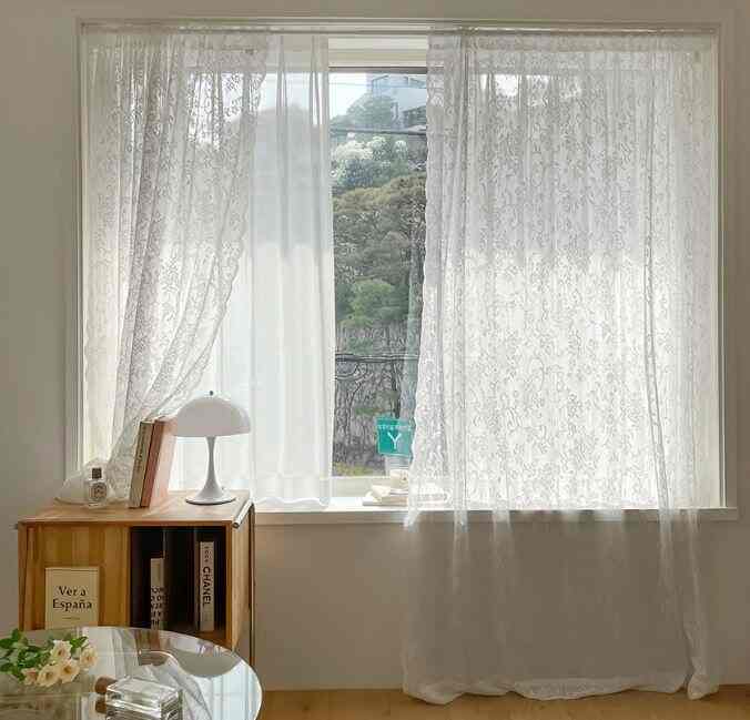 Rococo レースカーテン 2枚［2サイズ］