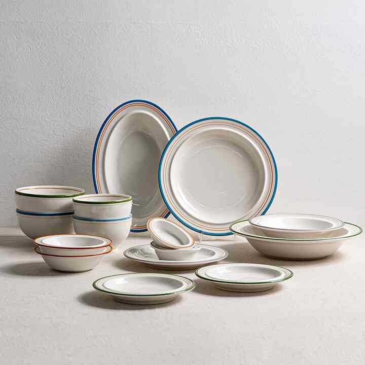 2-Person Plate and Bowl Set - 15 Piece
