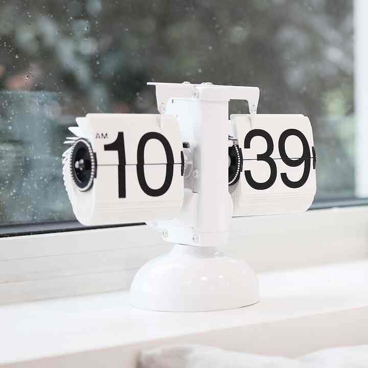 フリップ 卓上時計［2色］