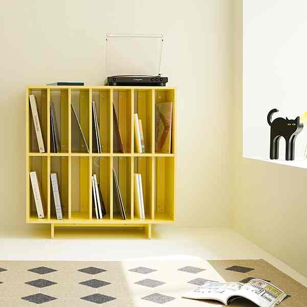 PENCIL HAUSE RECORD マガジンラック 2段［3色］