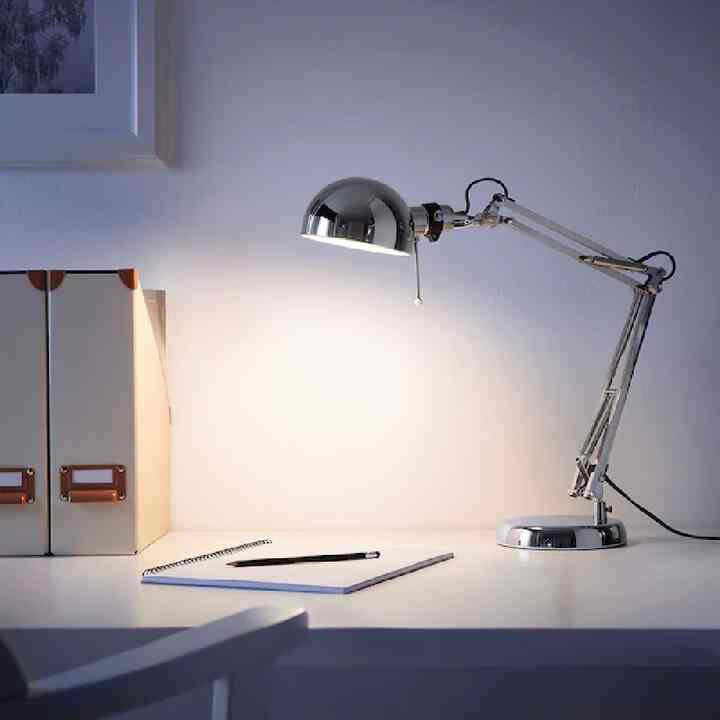 Adjustable Chrome Task Lamp