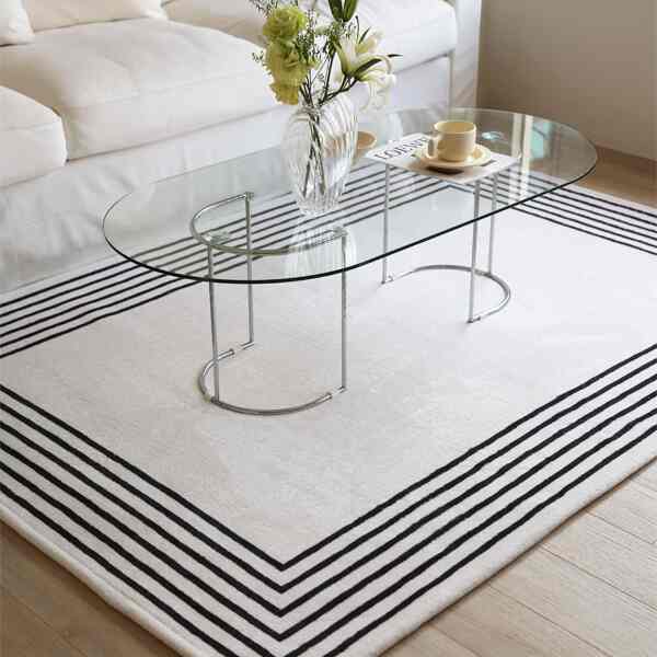 Seasonless Sqaure Stripe Rug