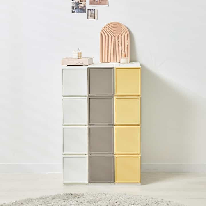 RAFORD モジュール式チェスト 20cm(L) 4段［5色］