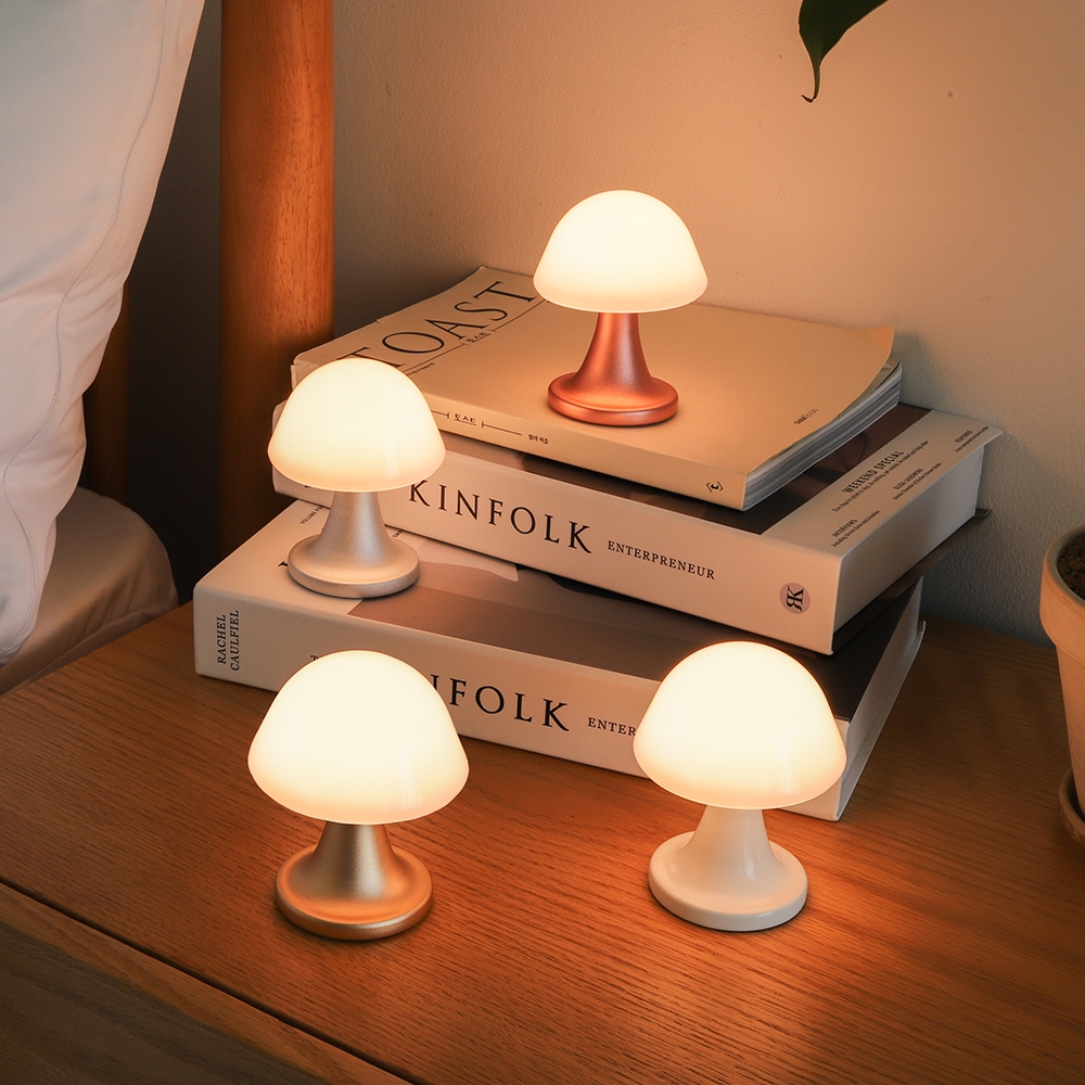 모노 머쉬룸 터치 LED 충전식 무드등 조명 4colors 가격 비교 스피아노 모노 머쉬룸 터치 LED 충전식 무드등 조명 4colors