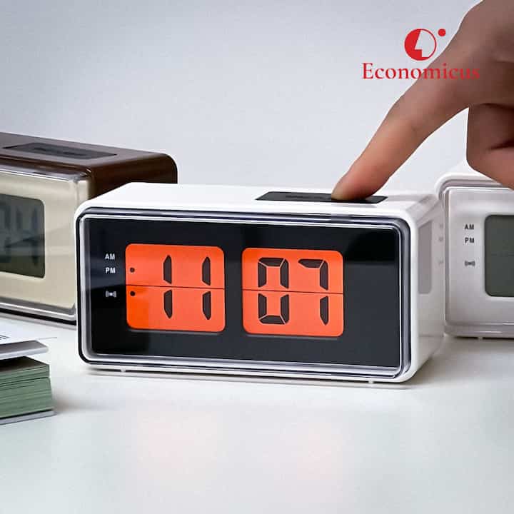 レトロ デジタル フリップクロック［5色］