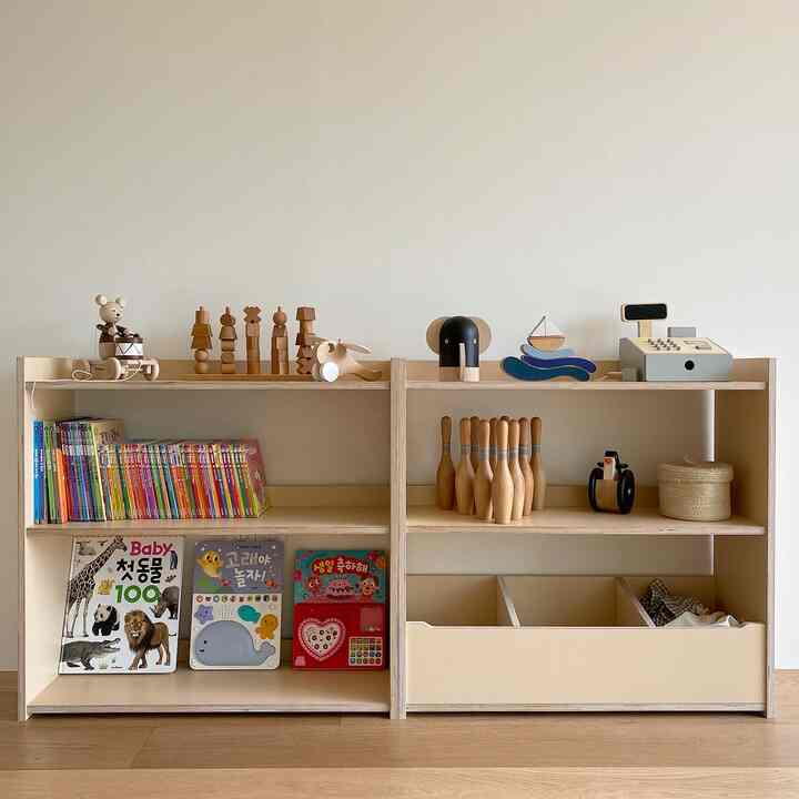 2段 キッズマルチシェルフ［5色・3種］