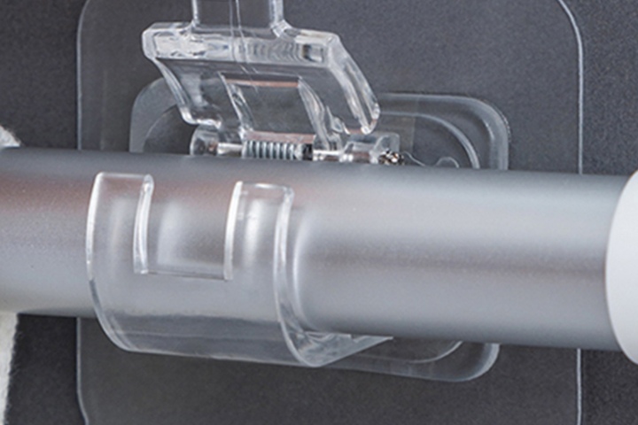 못 없이 커튼봉 압축봉 고정 홀더 무타공 브라켓 2개 2colors