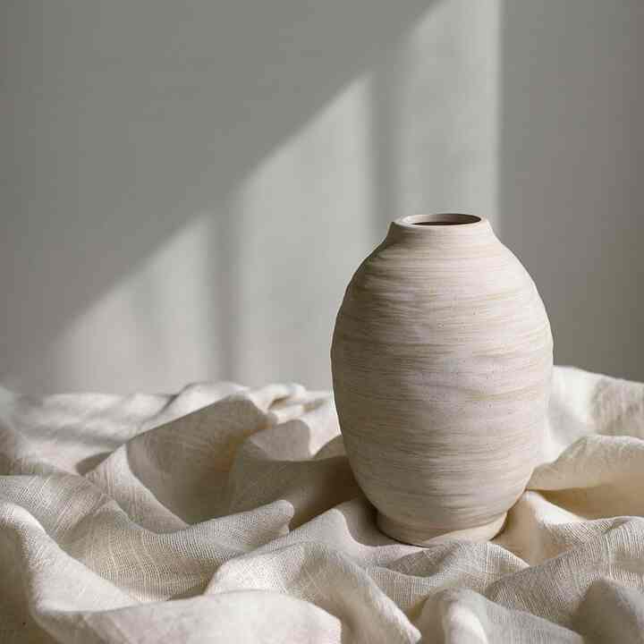 サンド 丸型陶器フラワーベース