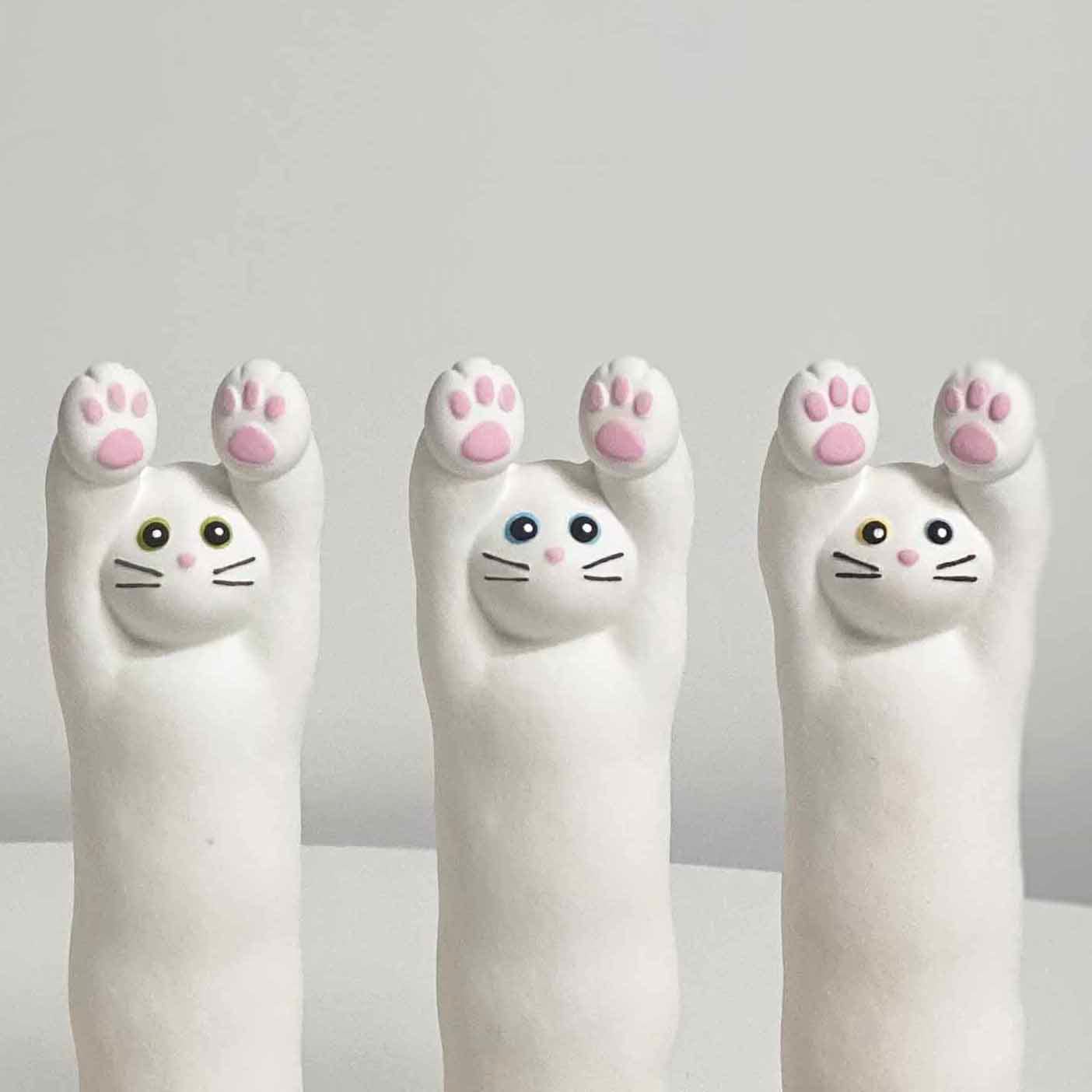 오늘의집 주우-욱 기지개 고양이 석고방향제
