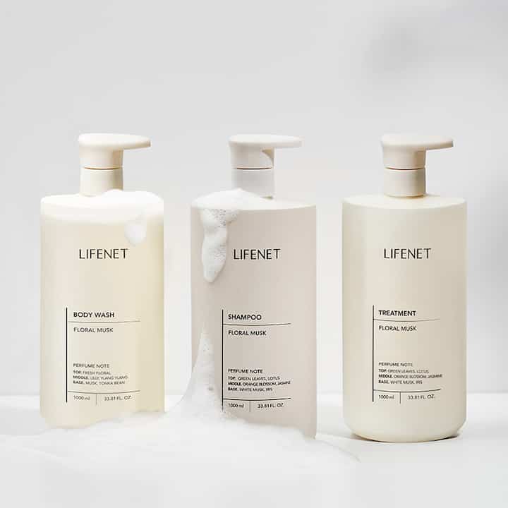 1000m 3種ケアセット（シャンプー＋ボディソープ＋トリートメント）