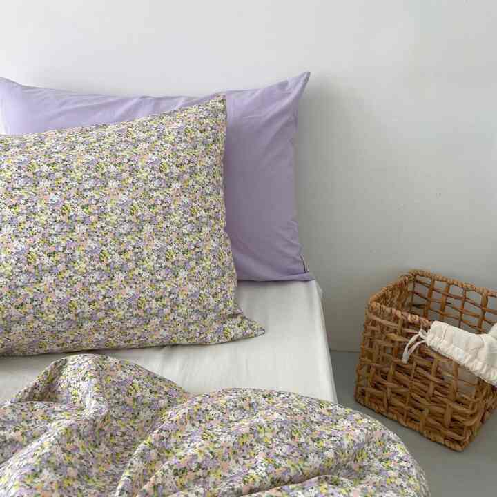 フラワーガーデン 枕カバー［3色・2サイズ］