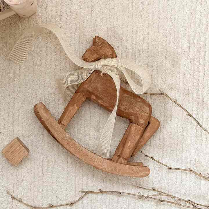 ウッド 馬 オブジェ