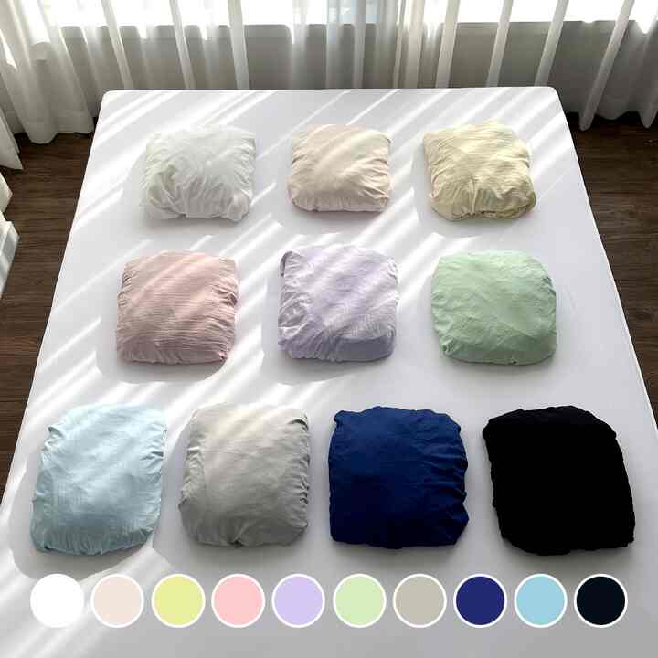 Silky Microfiber マットレスカバー［10色・15サイズ］