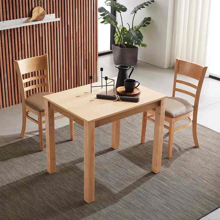 クラシック ウッド ダイニングテーブル［4色］