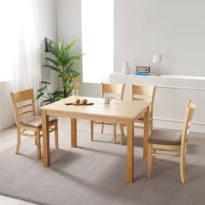 クラシック ウッド ダイニングテーブル［4色］