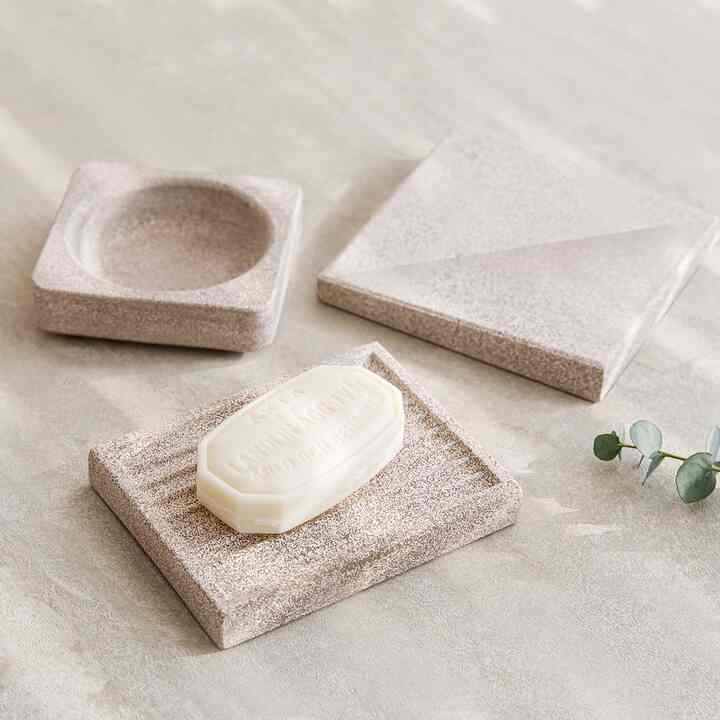 ホテル風 珪藻土セラミック石けん置き［7色・3種］