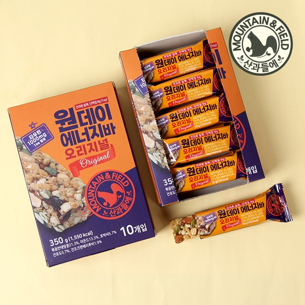 산과들에 원데이 에너지바 오리지널 35g 10개 set