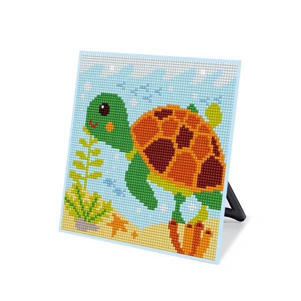 아트홀릭 DIY 보석십자수 스탠드형 큐트 20x20cm DS05_(소)거북이의 바닷속탐험