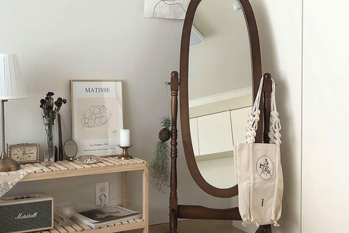 베스트리빙 [New컬러출시] 애슐리 원목 전신거울 7colors