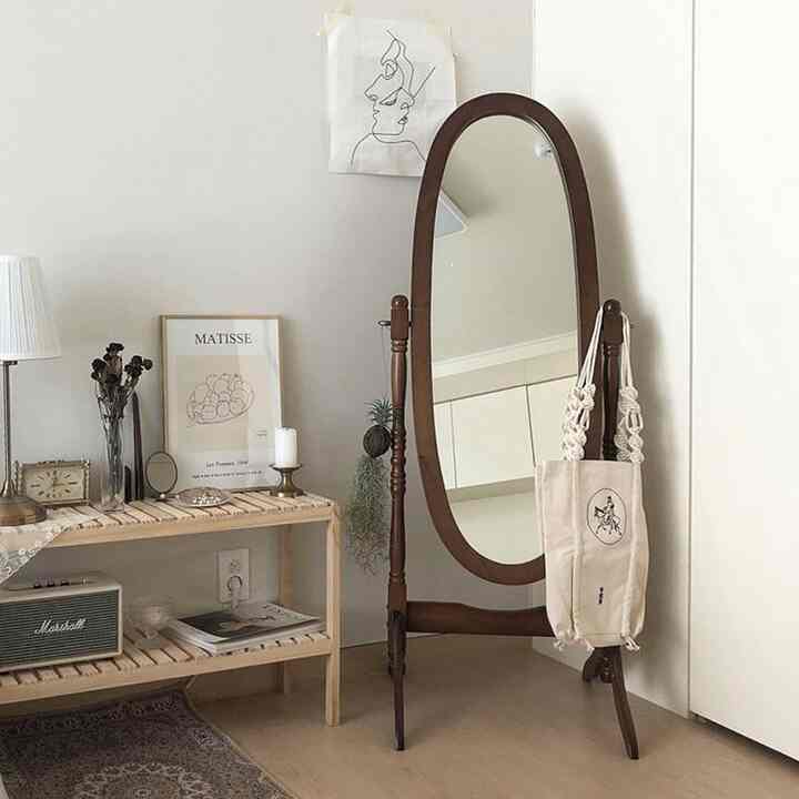 Ashley ウッド 全身鏡［7色］