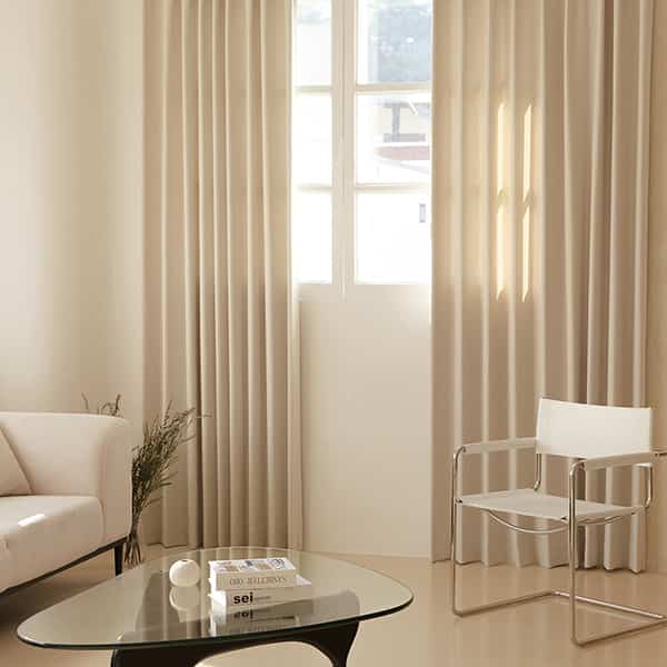 ハル UVカット 遮光カーテン［8色・3サイズ］